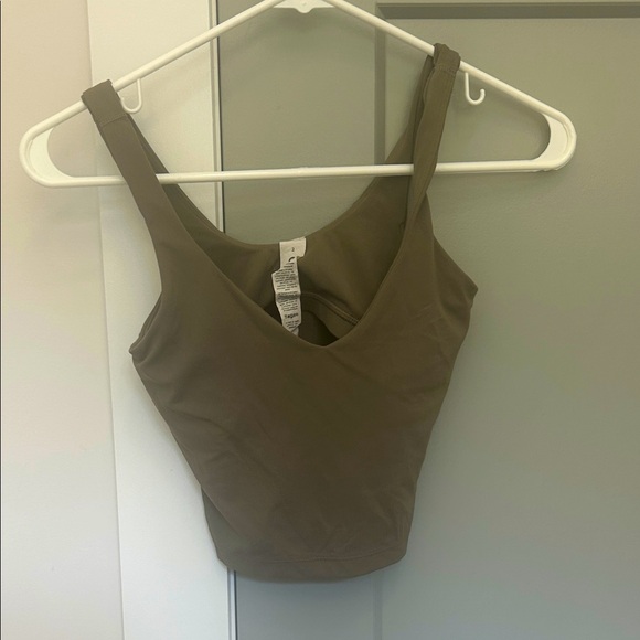 lululemon athletica Tops - Lululemon olive brown align tank